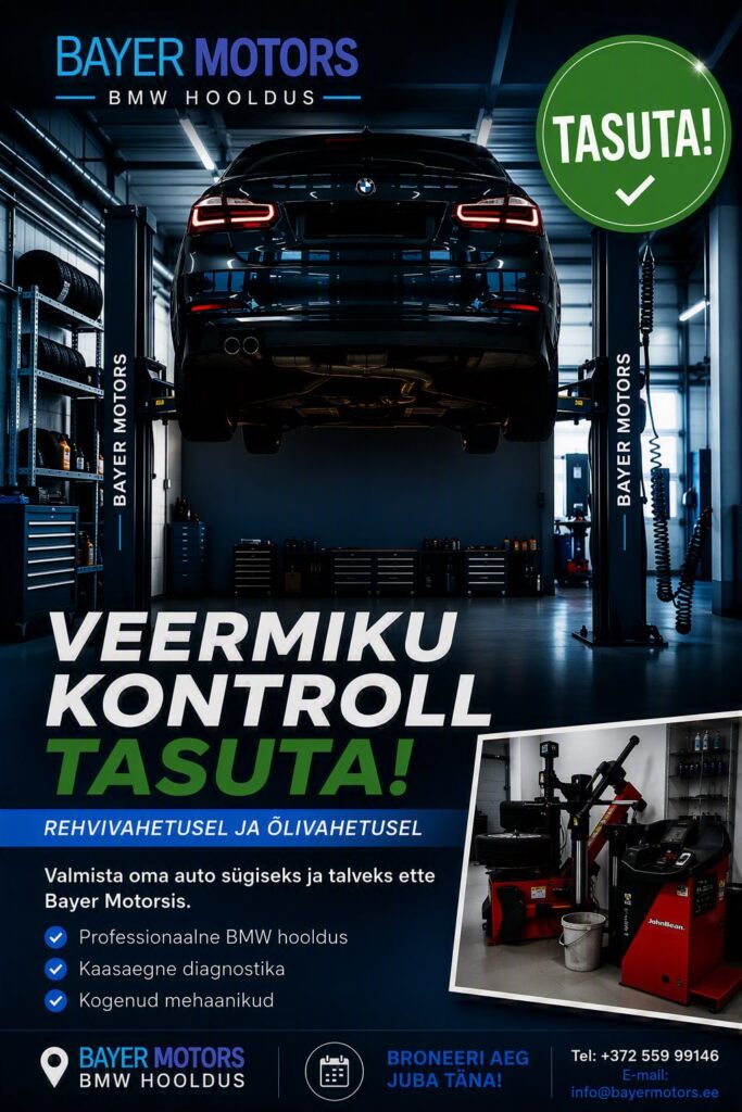 Bayer Motors kampaania: veermiku kontroll tasuta rehvivahetusel ja õlivahetusel